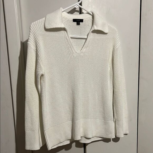 J.Crew Elegant White Knit Sweater XS - Picture 9 of 11